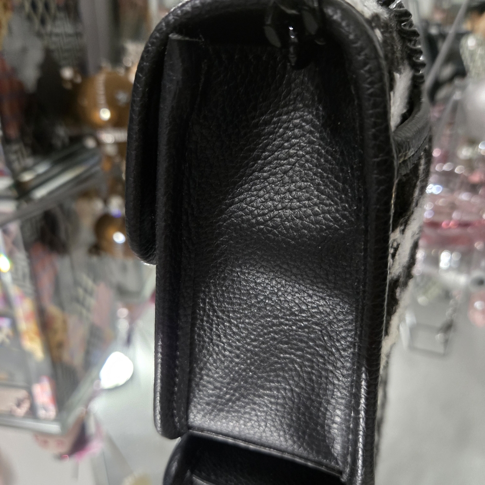 DKNY Black and White Houndstooth Crossbody Bag - Picture 4 of 6